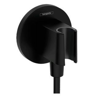 Шланговое подключение Hansgrohe FixFit S 26888670 с держателем черный матовый